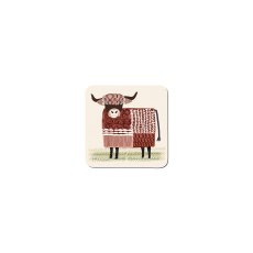 Denby Highland Cow Set of 6 Coasters