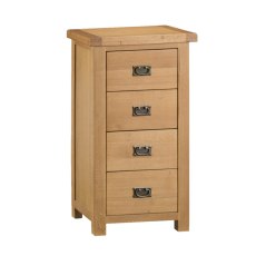 Norfolk Oak 4 Drawer Narrow Chest Norfolk Oak 4 Drawer Narrow Chest