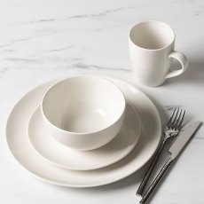 Carnaby Islington 16 Piece White Porcelain Dinner Set
