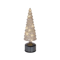 Kaemingk White Micro LED Rotating Glass Tree Kaemingk White Micro LED Rotating Glass Tree