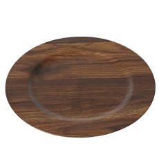 Kaemingk Wood Look Deco Plate