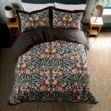 Morris & Co Olive & Rose Indigo Blush Duvet Cover Set