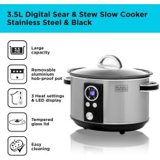 Black & Decker 3.5L Digital Slow Cooker