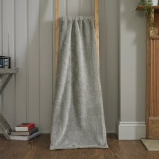 Deyongs Teddington Fleece Throw Silver