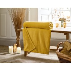 Deyongs Snuggle Touch Throw Ochre