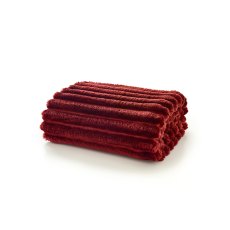 Deyongs Alnwich Ribbed Throw Merlot