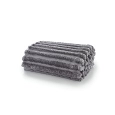 Deyongs Alnwich Ribbed Throw Dove Grey