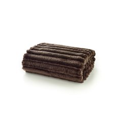 Deyongs Alnwich Ribbed Throw Mocha