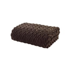 Deyongs Tadcaster Fleece Throw Chocolate