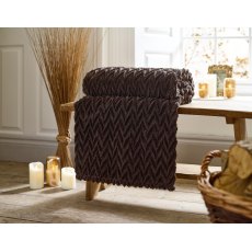 Deyongs Tadcaster Fleece Throw Chocolate
