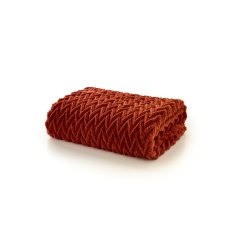 Deyongs Tadcaster Fleece Throw Paprika