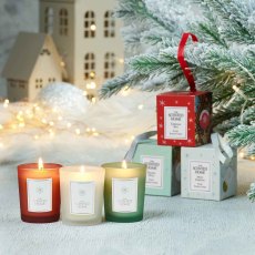 The Scented Home White Christmas Scented Votive Candle