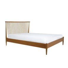 Ercol Salina Spindle Headboard Bed in OG Finish