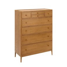 Ercol Salina 8 Drawer Tall Chest in OG Finish