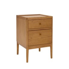 Ercol Salina 2 Drawer Bedside Cabinet in OG Finish