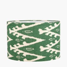 Pacific Lars 35cm Racing Green Ikat Cylinder Lampshade Pacific Lars 35cm Racing Green Ikat Cylinder Lampshade