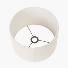 Pacific Rouen 30cm White Boucle Cylinder Lampshade