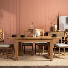 Manor Oak 1.3m Extending Dining Table