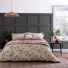 Morris & Co Artichoke Grey & Wine Duvet Set Morris & Co Artichoke Grey & Wine Duvet Set