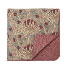 Morris & Co Artichoke Grey & Wine Bedspread Morris & Co Artichoke Grey & Wine Bedspread
