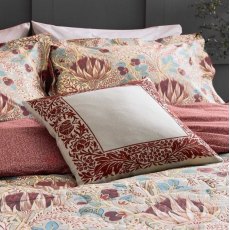Morris & Co Artichoke Grey & Wine Cushion