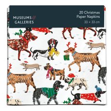 Museum & Galleries Winter Walkies Napkins Pack of 20 Museum & Galleries Winter Walkies Napkins Pack of 20
