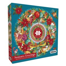 Gibsons Seasons Greetings 500Pc Circular Puzzle Gibsons Seasons Greetings 500Pc Circular Puzzle