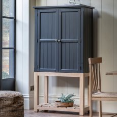 Gallery Direct Eton 2 Door Cupboard in Meteor Gallery Direct Eton 2 Door Cupboard in Meteor