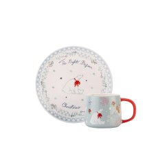 Cath Kidston Christmas Eve Mini Billie Mug & Plate Set