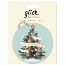 Glick Charming Cedar Gift Tag 6Pk Glick Charming Cedar Gift Tag 6Pk