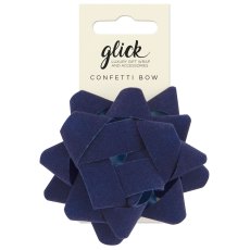 Glick Navy Velvet Confetti Bow Glick Navy Velvet Confetti Bow