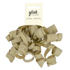 Glick Gold Glitter Curl Swirls Bow Glick Gold Glitter Curl Swirls Bow
