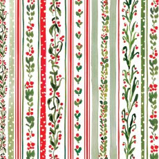 Glick Linear Vines Napkins 20Pk Glick Linear Vines Napkins 20Pk