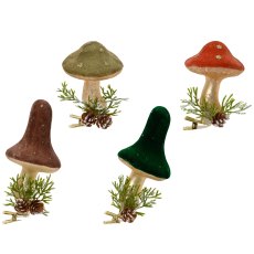 Kaemingk Clip On Mushroom Tree Decoration Kaemingk Clip On Mushroom Tree Decoration