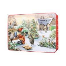 Bramble Cat in the Garden Biscuits Tin 300g