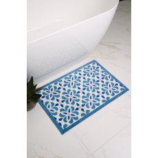 Hug Rug Geo Blue Tile Mat