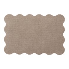 Hug Rug My Soft Scalloped Rug Beige Hug Rug My Soft Scalloped Rug Beige