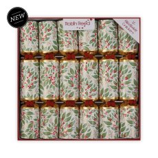 Robin Reed Piccadilly Winter Berry Box Of 12 Crackers
