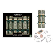 Harvey & Mason Deluxe Green Foliage Box Of 6 Crackers Harvey & Mason Deluxe Green Foliage Box Of 6 Crackers