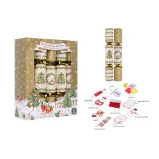 Family  Robin & Wreath Box Of 10 Crackers