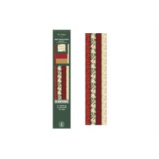 Green Christmas Wrap Pack Robin Raffia And 8 Tags