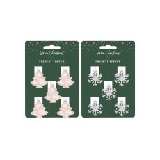 Green Christmas Present Topper Pegs Assorted Traditional Green Christmas Present Topper Pegs Assorted Traditional