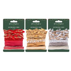 Green Christmas Decorative Trim Eco Assorted