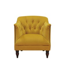 At The Helm Carter Armchair in Mustard Fabric