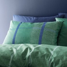 Catherine Lansfield Melrose Tweed Brushed Green Duvet Cover Set