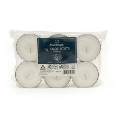 Candlelight 12 Unscented Maxilights Candlelight 12 Unscented Maxilights