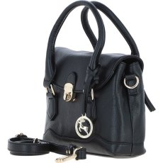 Ashwood Leather Compact Handbag Black