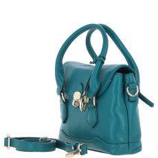 Ashwood Leather Compact Handbag Green