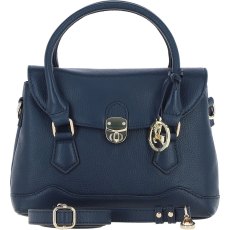 Ashwood Leather Compact Handbag Cotswold Navy