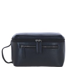 Ashwood Leather Black Classic Washbag